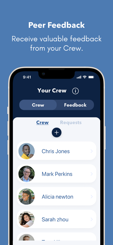 voyage app promotion crew and peer feedback