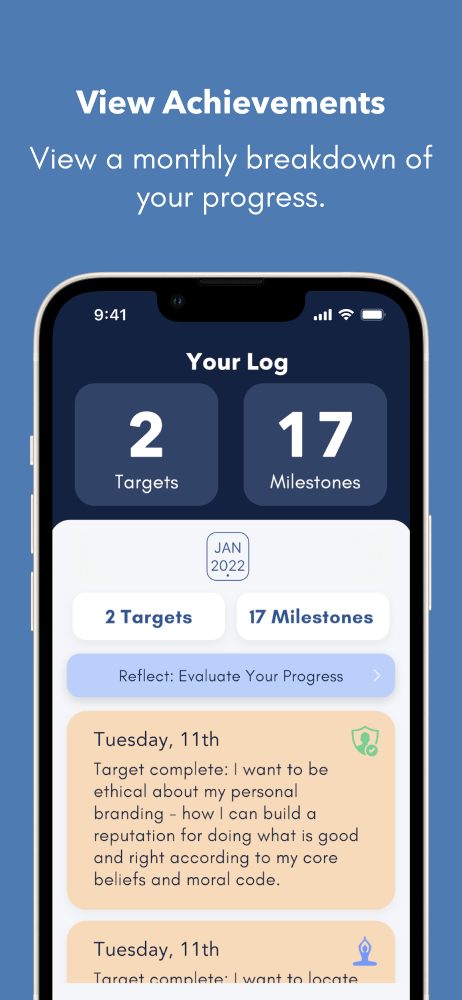 voyage app promotion view your achievements